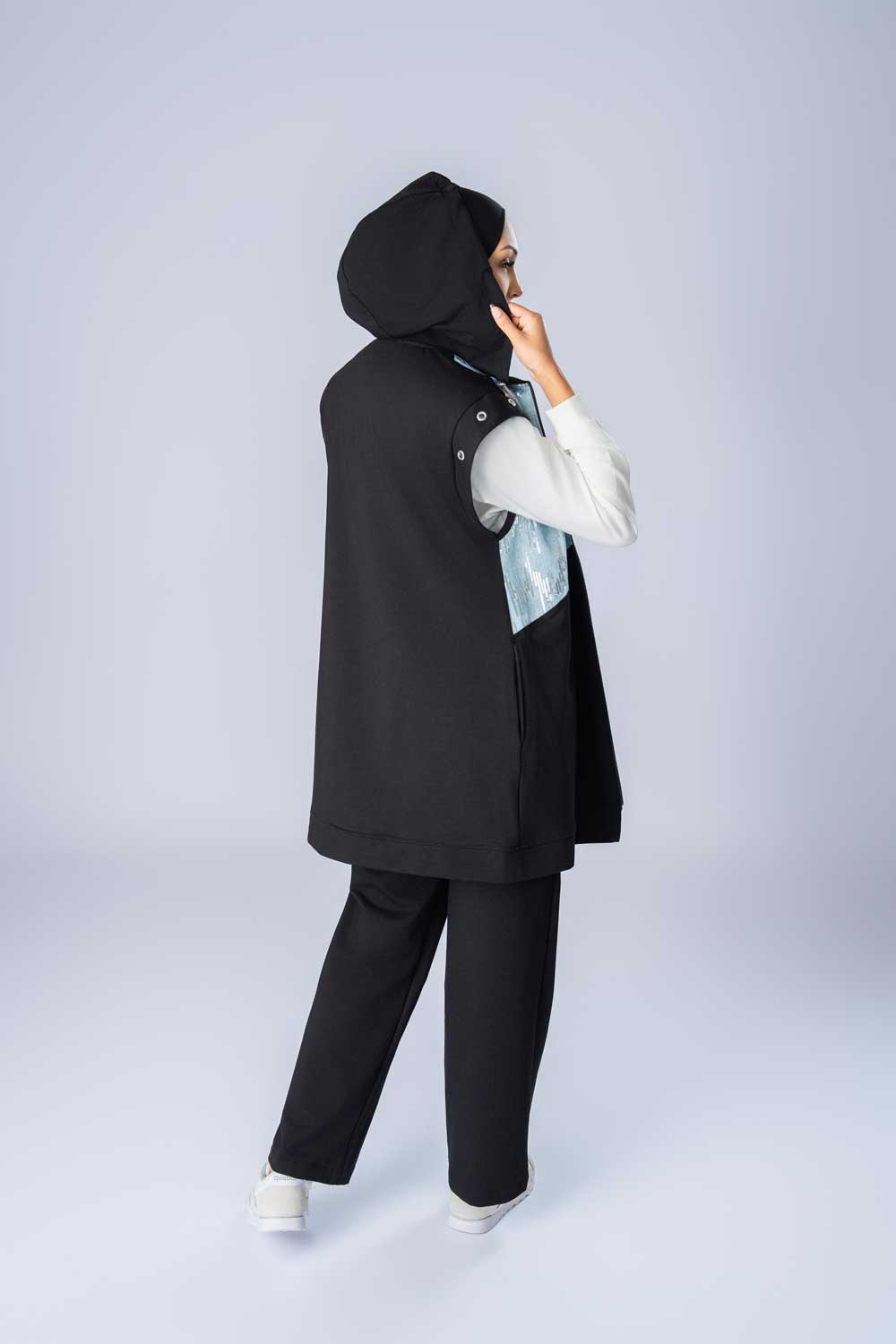 ⭐ Sporty Chic 3-Piece Set – Black & Blue