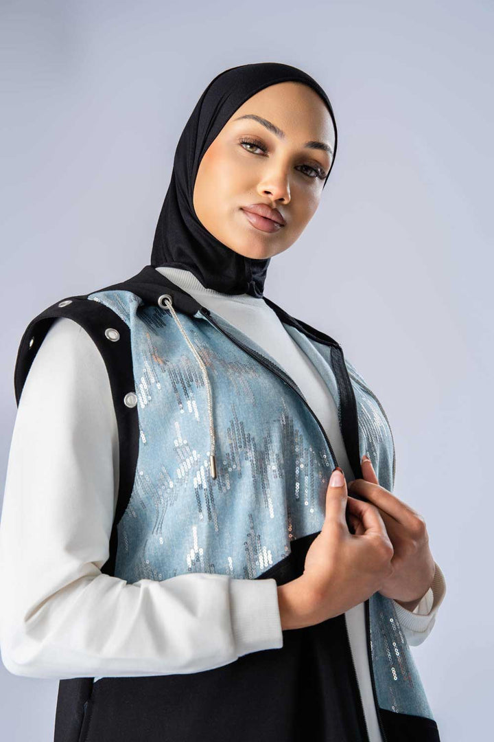 ⭐ Sporty Chic 3-Piece Set – Black & Blue