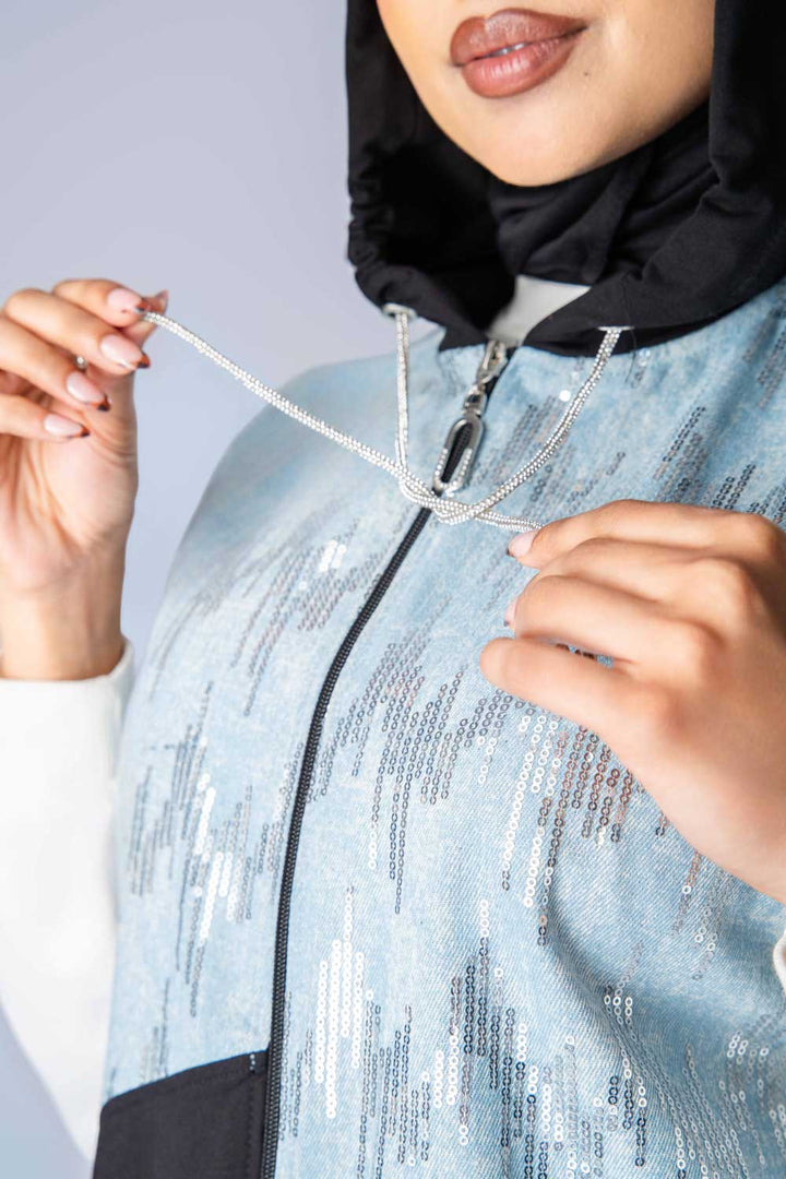 ⭐ Sporty Chic 3-Piece Set – Black & Blue