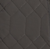 Hexagon-Pattern Quilted Coat